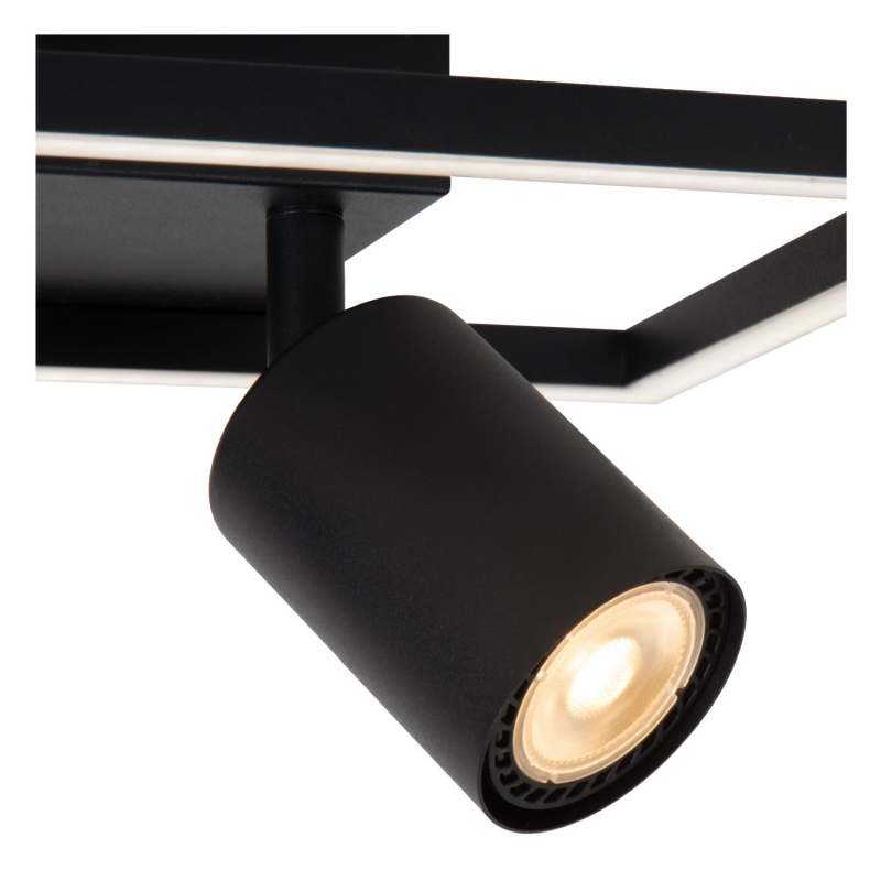 Lucide ARIANNE - Flush ceiling light - LED - 2xGU10 - Black